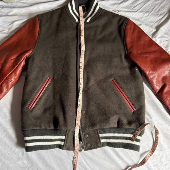 Frank & Oak x Golden Bear Varsity Wool Leather Jacket Large (slim fit) $849 - Picture 13 of 13